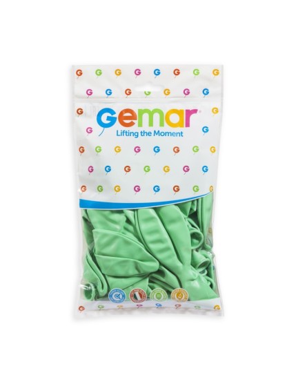 Sachet de 10 ballons 48 cm menthe verte Faites La Fête Ballons & Arches