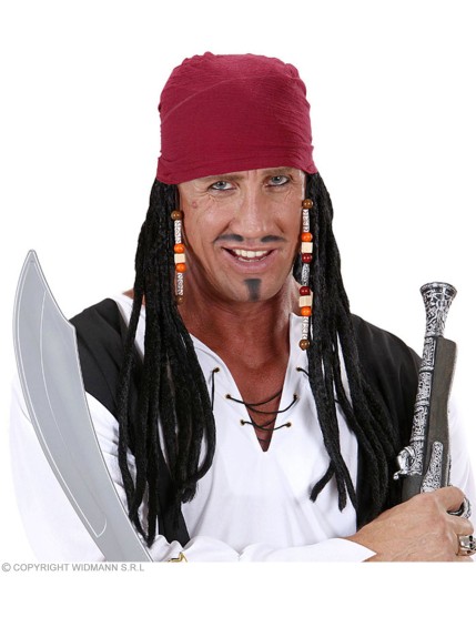 Perruques Pirate des Caraïbes Adulte - Homme GRPC8587 Faites La Fête Perruques