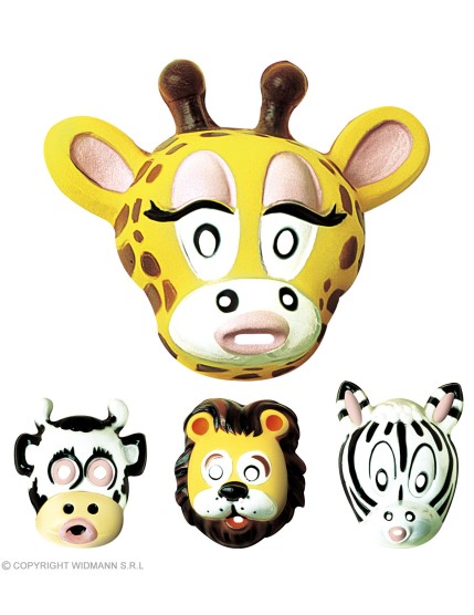 Masques Girafes Chameaux Hippopotames Enfant - Unisex GRP2665A Faites La Fête Masques