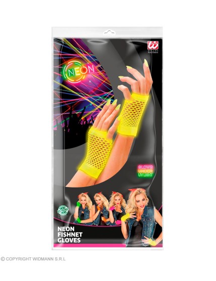 Gants Fluo Néon Adulte - Femme GRP14725 Faites La Fête Gants