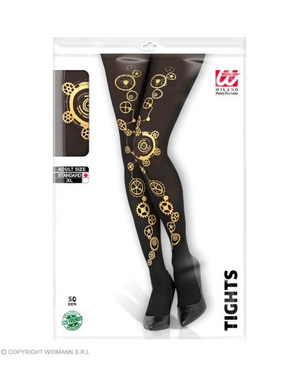 Collants - Bas - Leggings - Chaussettes Steampunk Adulte - Femme GRP29349 Faites La Fête Collants - Bas - Leggings - Chausset