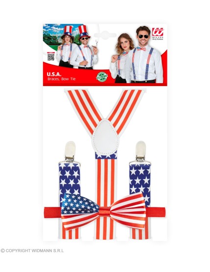 Set de Déguisement Américains Adulte - Unisex GRP10027 Faites La Fête Set de Déguisement