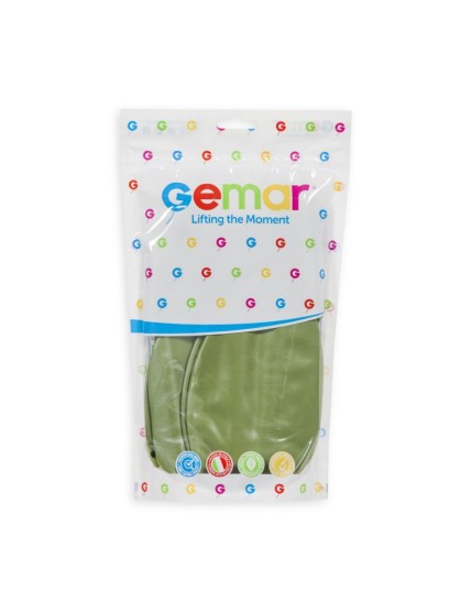 Sachet de 1 ballon géant rond vert olive Faites La Fête Ballons & Arches