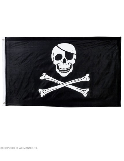 Accessoires Pirates Corsaires et Boucaniers drapeau de pirate 150x90cm Adulte - Unisex GRP75693 Faites La Fête Accessoires