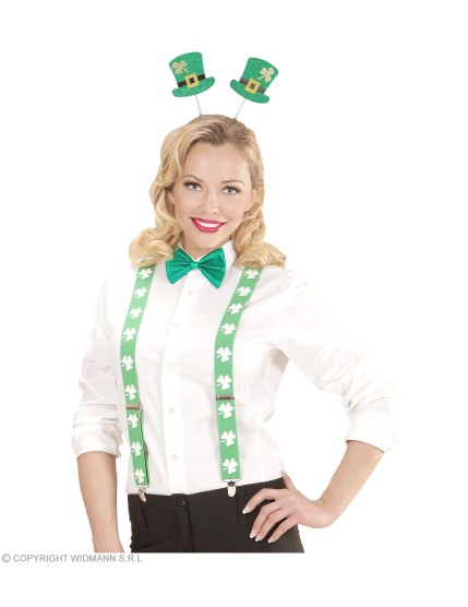 Accessoires Saint Patrick serre-tête mini-chapeau à paillettes & neud  papillon Adulte - Unisex GRP07060