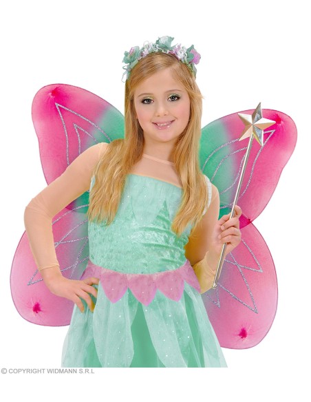 Accessoires Papillons ailes brillantes rose & azur Enfant - Fille GRP86416