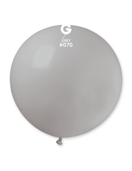 Sachet de 1 ballon géant rond gris