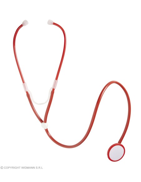 Accessoires Infirmières stéthoscope rouge  Adulte - Unisex GRP9862C