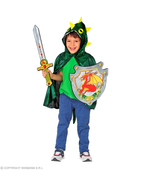 Accessoires Chevaliers Enfant épée et bouclier chevalier dragon en mousse douce - Unisex GRP97304