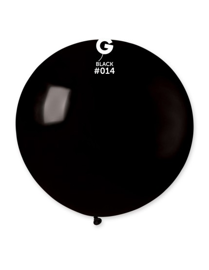 Sachet de 1 ballon géant rond noir Faites La Fête Ballons & Arches