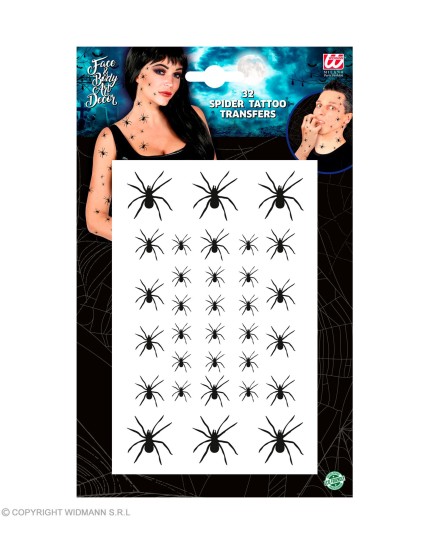 Cicatrices - Tatouages - Prothèse FX Araignées et Toiles d'Araignées Adulte - Unisex GRP40887