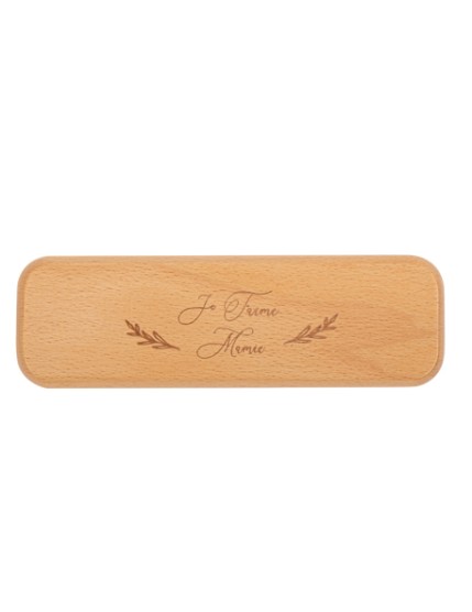 Plumier et Stylo Je T\'aime Mamie en Bois 17,5x5,5x2,5cm En Display Box Faites La Fête Accessoires de décoration