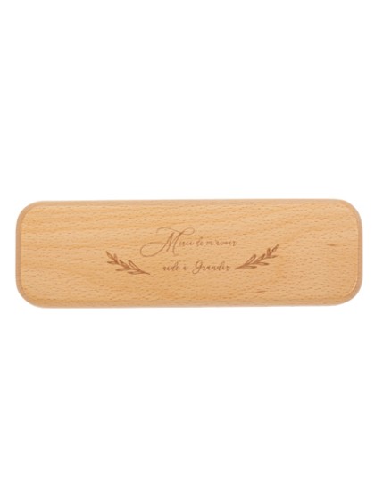 Plumier et Stylo Merci de m\'avoir aidé à Grandir en Bois 17,5x5,5x2,5cm En Display Box Faites La Fête Accessoires de décorat