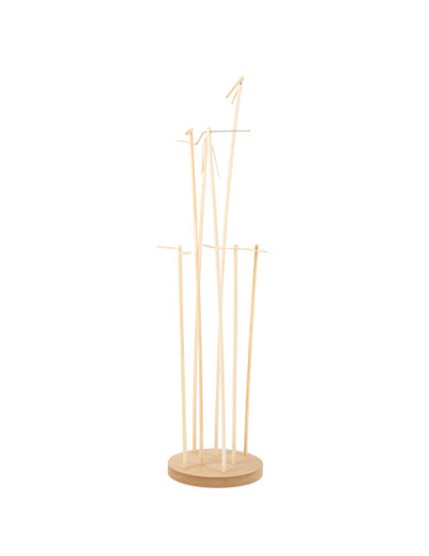 Centre de Table Support à Ballons 7Tiges en Bois Diam 17cm x 68cm Faites La Fête Accessoires de décoration