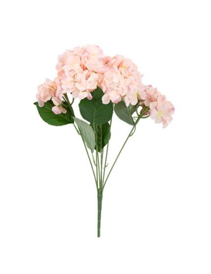 Bouquet de 7 Hortensias - Rose Poudré - 51 cm Faites La Fête Accessoires de décoration