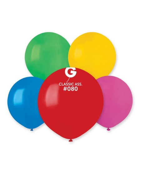 Sachet de 10 ballons standard multi assortiment