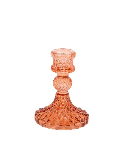 Bougeoir Mire Verre Terracotta Ø8 x10,5 cm Faites La Fête Accessoires de décoration