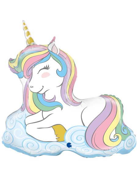 Ballon Macaron Unicorn 67×68 cm G72032