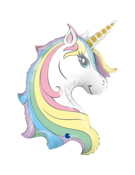 Ballon Macaron Unicorn Head 55×81 cm G72031