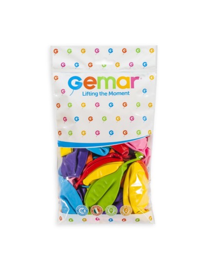 Sachet de 10 ballons standard multi assortiment Faites La Fête Ballons & Arches