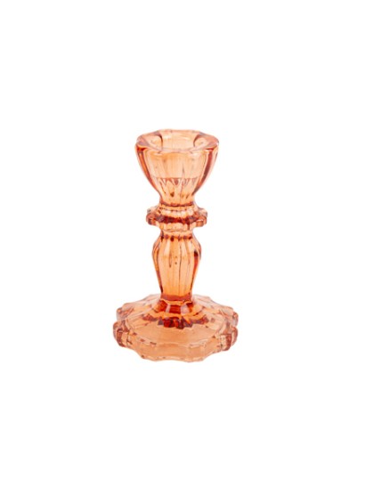 Bougeoir Renaissance Verre Terracotta Ø 7 x 11 cm Faites La Fête Accessoires de décoration