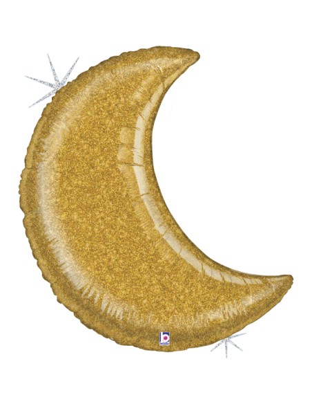 Ballon Glitter Moon Gold 83×94 cm 35732GH