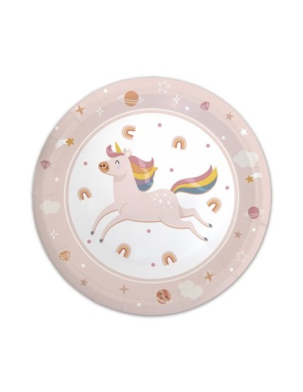 Pack 6 Assiette Licorne Faites La Fête Accessoires de décoration