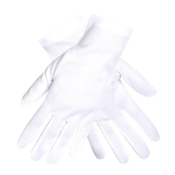 Pr. Gants poignet Basic blanc