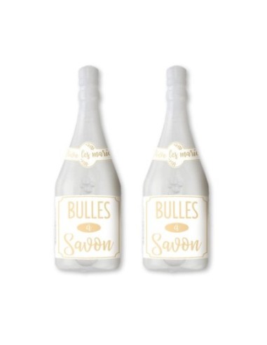 Pack 2 Bouteilles Bulles Mariage