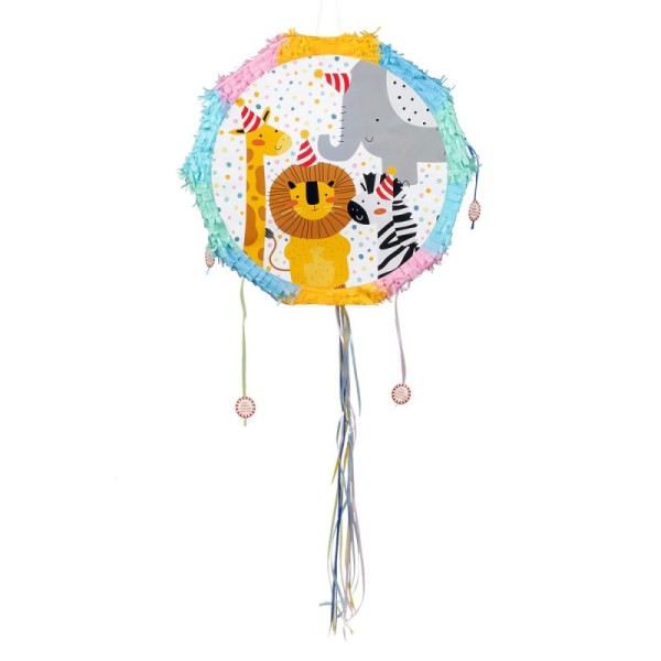Piñata à tirer Safari (44 x 44 x 9 cm)