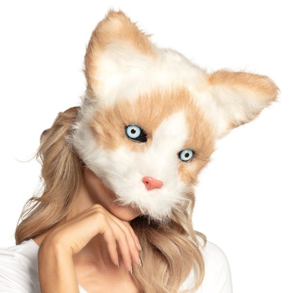 Demi-masque peluche Chat