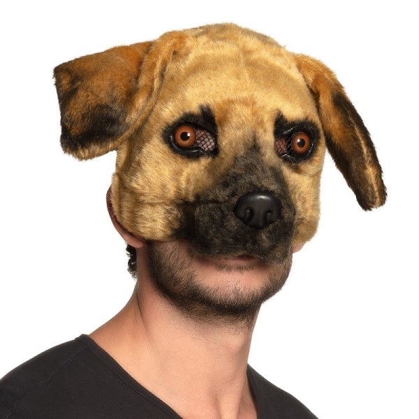 Demi-masque peluche Chien