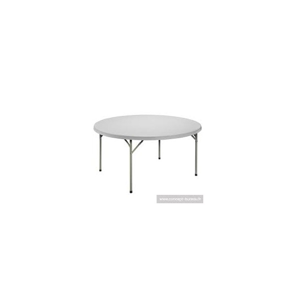 LOCATION TABLE RONDE PLIANTE 8 PLACES