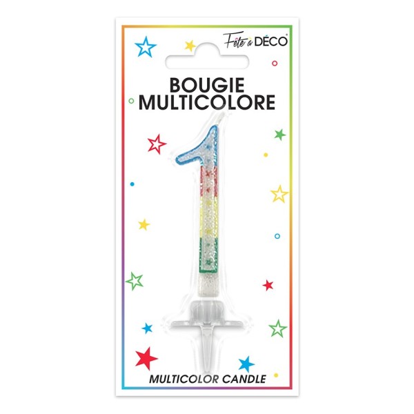 BOUGIE BLISTER CHIFFRE 1