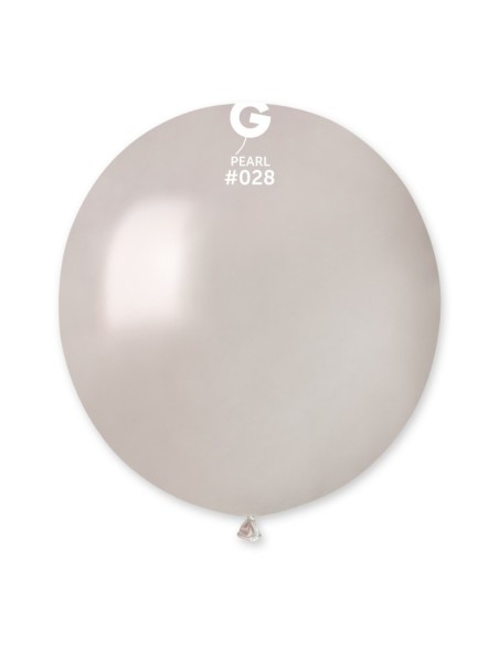 Sachet de 10 ballons métallisés perle