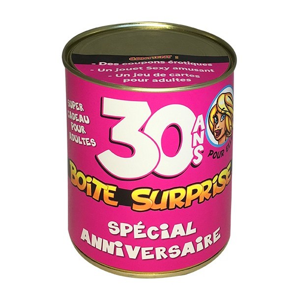 BOITE SURPRISE 30 ANS FEMME