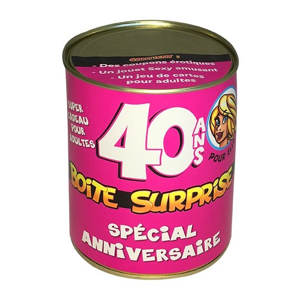 BOITE SURPRISE 40 ANS FEMME