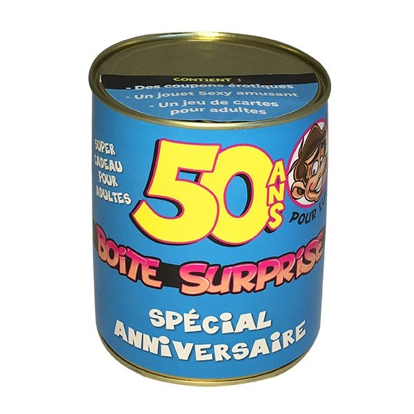 BOITE SURPRISE 50 ANS HOMME