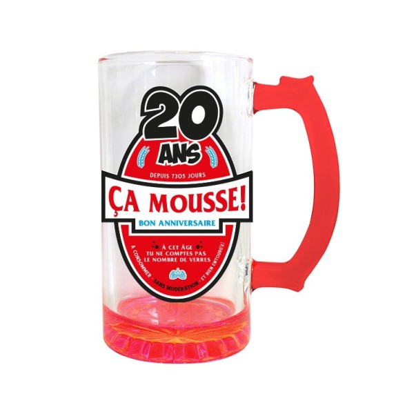 CHOPE A BIERE 20 ANS MIXTE ROUGE
