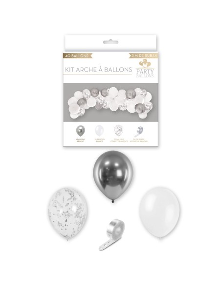 Kit Arche A Ballons Argent