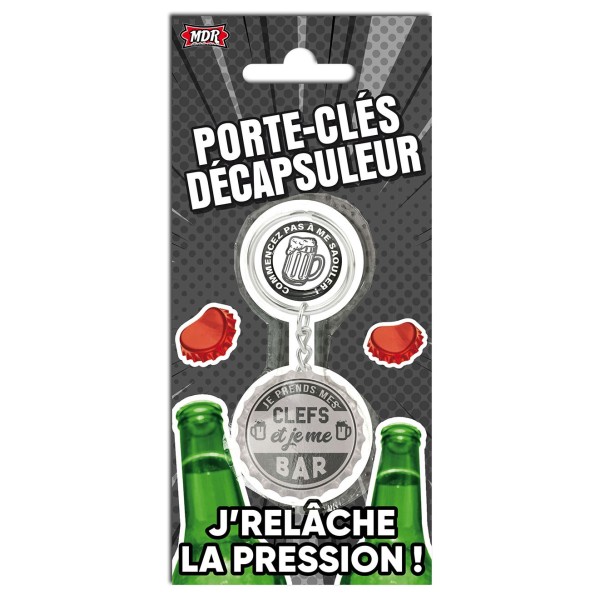 PORTE-CLÉ DÉCAPSULEUR JE ME BAR