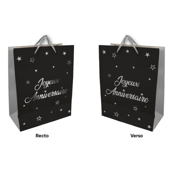 SAC JA GM 30x40CM ARGENT