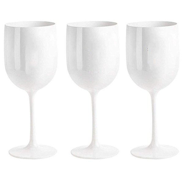 Location verre à vin plastique blanc