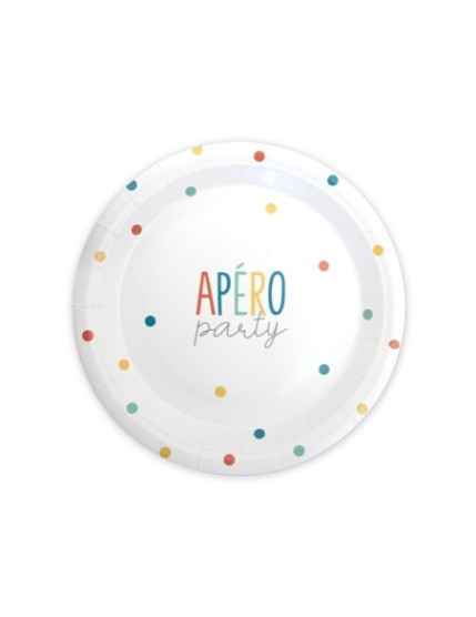 Pack 6 Assiettes Apero Party Faites La Fête Accessoires de décoration