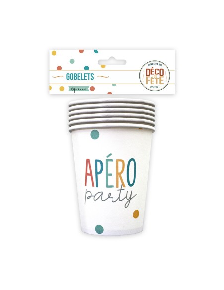 Pack 6 Gobelets Apero Party