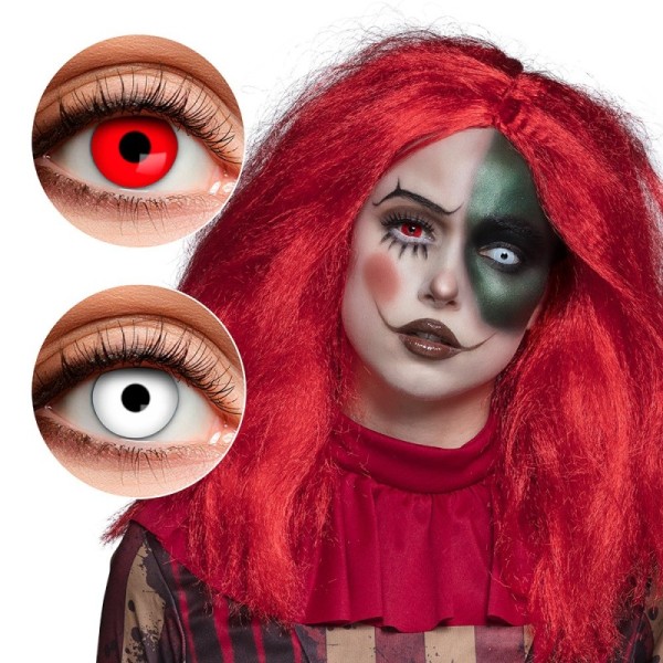 Lentilles duo 3 mois Creepy Clown