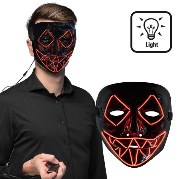 Masque LED Killer smile rouge