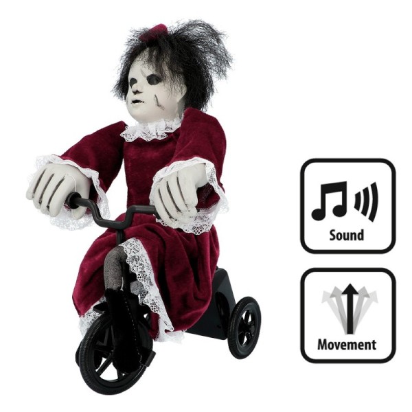 Décoration Angry Mathilde à vélo (35 x 21 cm)