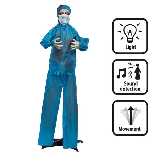 Décoration debout Médecin effrayant (170 cm)