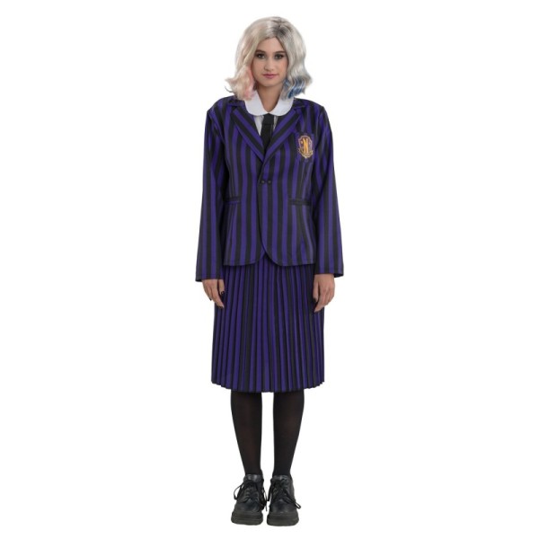 UNIFORME NOIR / VIOLET MERCREDI 152CM